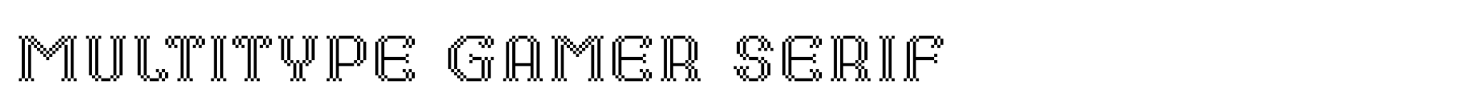 MultiType Gamer Serif image